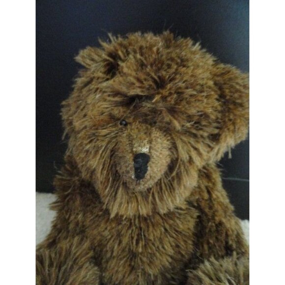 Vintage Handmade Brown "SMALL BEAR" By Sonia Small One Of A Kind Jointed 13″ - Picture 2 of 7